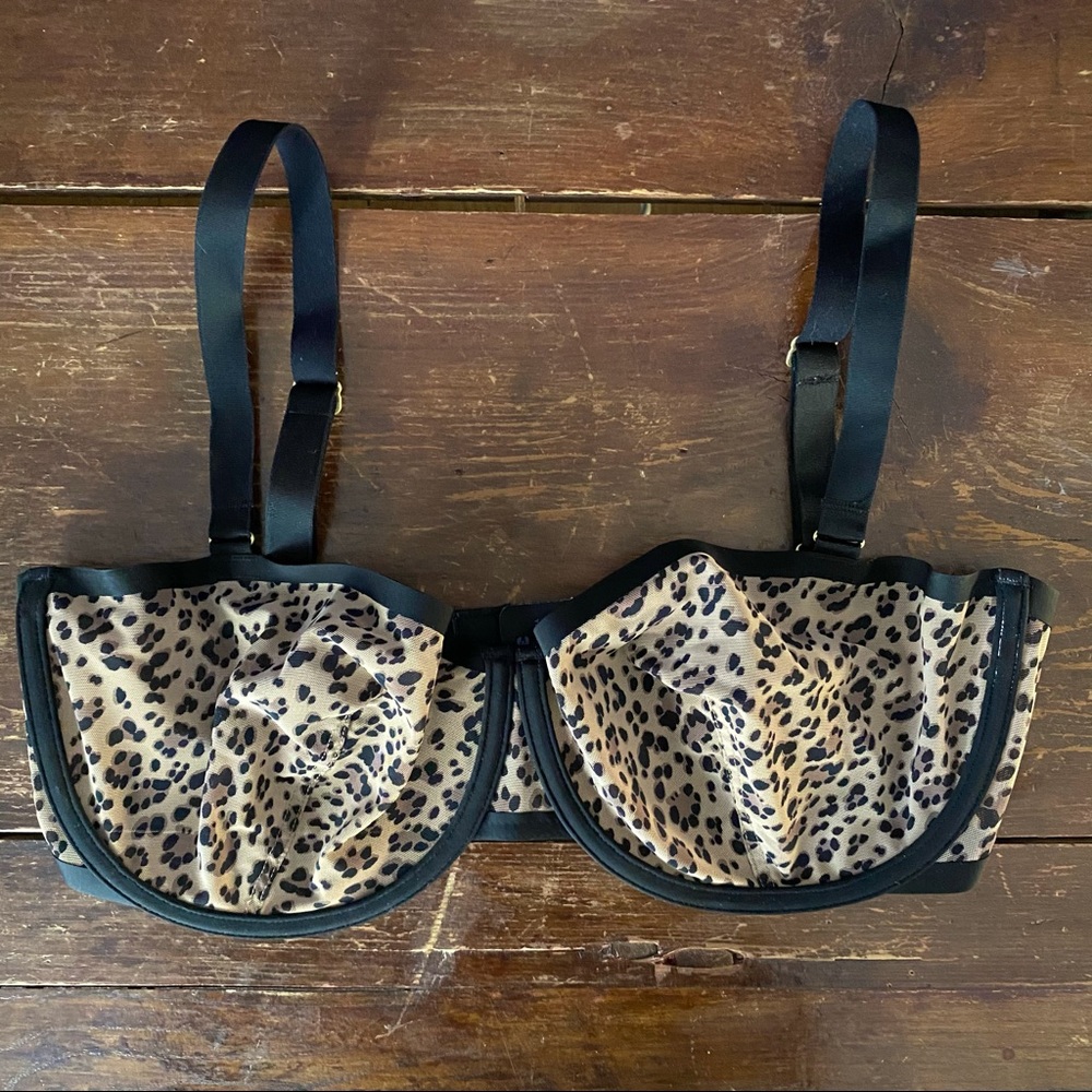 34F CUUP The Balconette Bra in Leopard